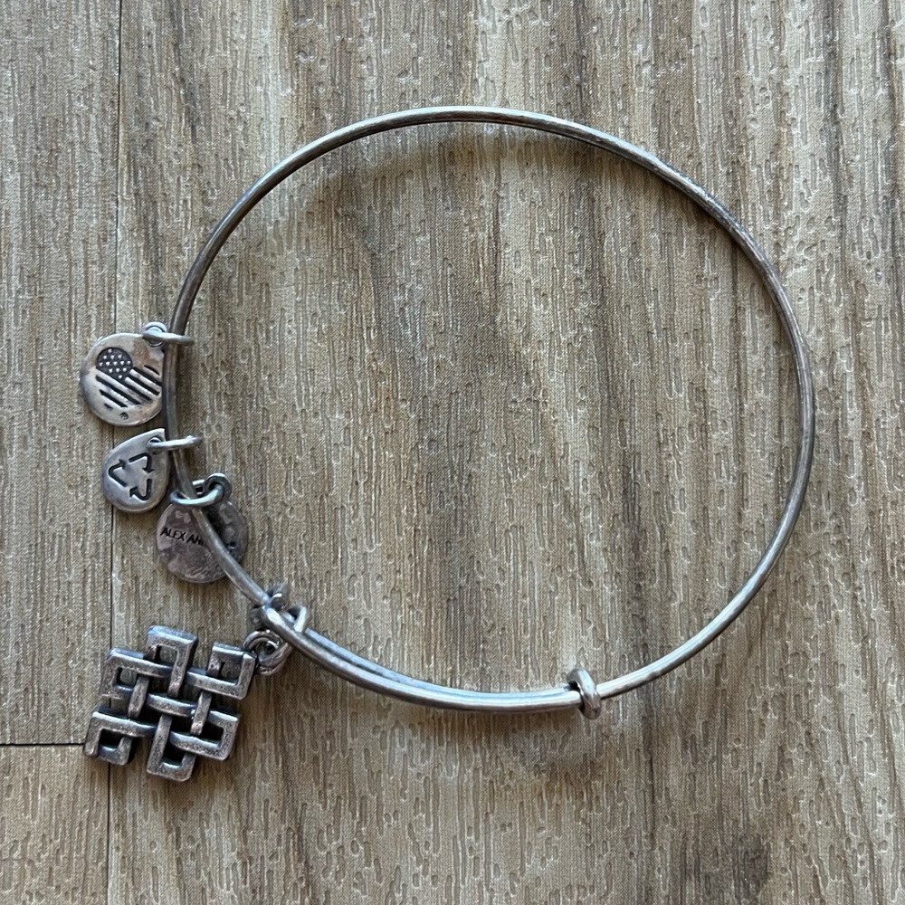 ALEX AND ANI | criss cross diamond weave bracelet